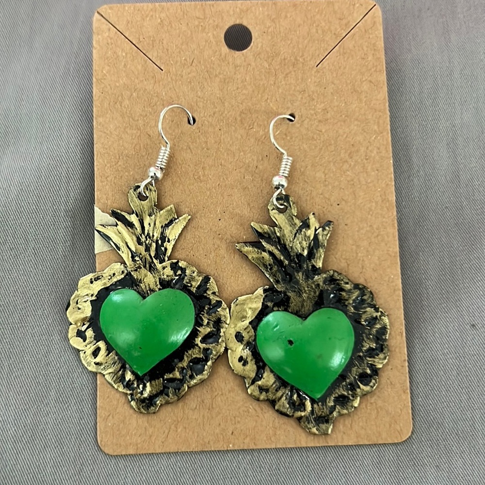 Heart fishhook Earrings